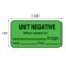 Nevs Label, Unit Negative 7/8" x 1-5/8" Fluorescent Green w/ black L-16927 - alternate 2